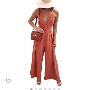 Coral Jumpsuit Size Small
